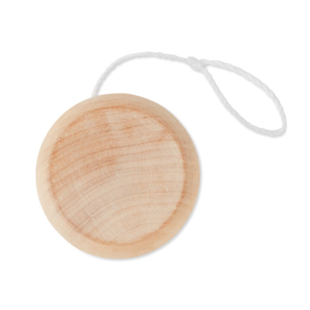 Yo-yo personnalisable en bois avec gravure NATUS