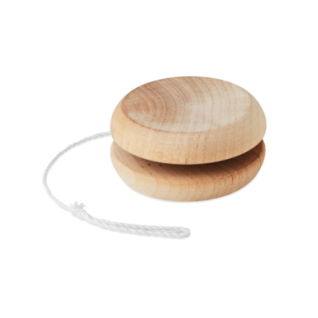 Yo-yo personnalisable en bois avec gravure NATUS