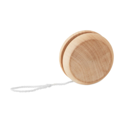 Yo-yo personnalisable en bois avec gravure NATUS