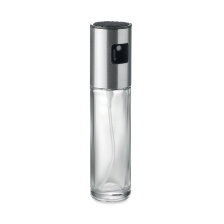 Vaporisateur personnalisé pour assaisonnement en verre avec couvercle en acier inoxydable 100ml