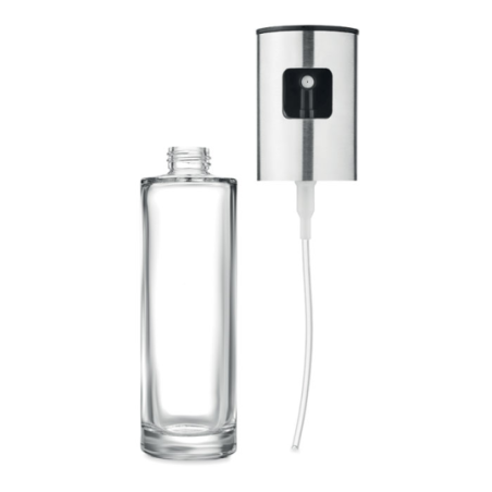 Vaporisateur personnalisé pour assaisonnement en verre avec couvercle en acier inoxydable 100ml