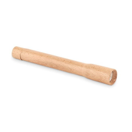 Lampe torche personnalisable en bois avec lumière COB 5w