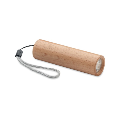 Torche personnalisable rechargeable en bois