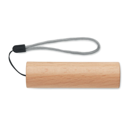 Torche personnalisable rechargeable en bois