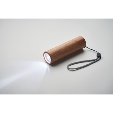 Torche personnalisable rechargeable en bois