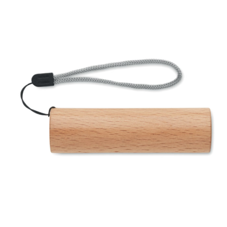 Torche personnalisable rechargeable en bois