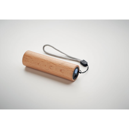 Torche personnalisable rechargeable en bois