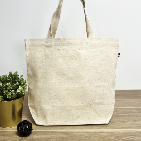 Tote bag personnalisé en coton et chanvre 340g/m2 Made in France - Compiègne