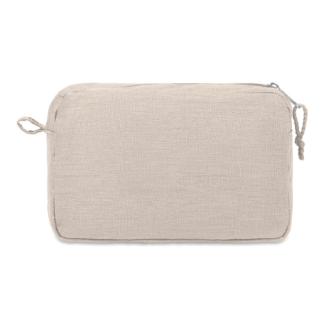 Trousse de toilette personnalisable en chanvre 200g/m2