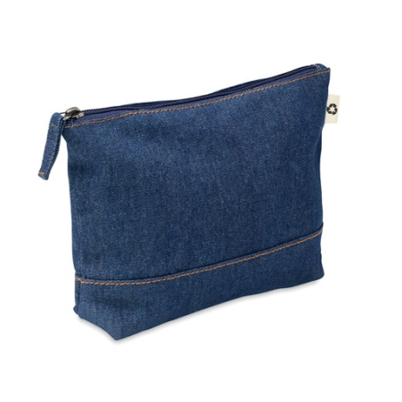 Trousse publicitaire en denim recyclé et coton 250gr/m2