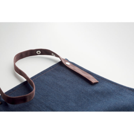 Tablier personnalisable en denim 240 gr/m² avec 3 poches