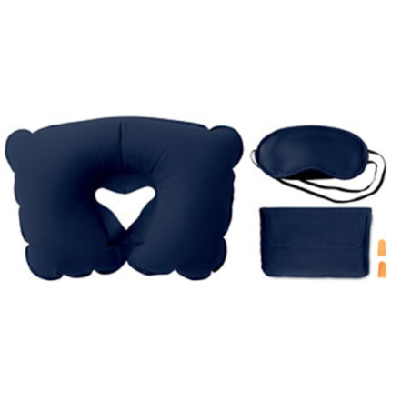 Set personnalisable de voyage avec oreiller masque et bouchons