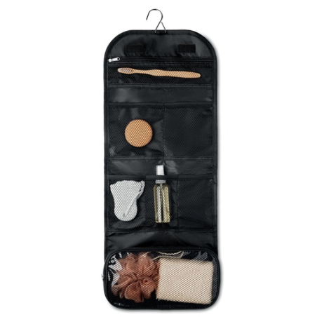 Trousse de toilette personnalisé en polyester 300D et 600D