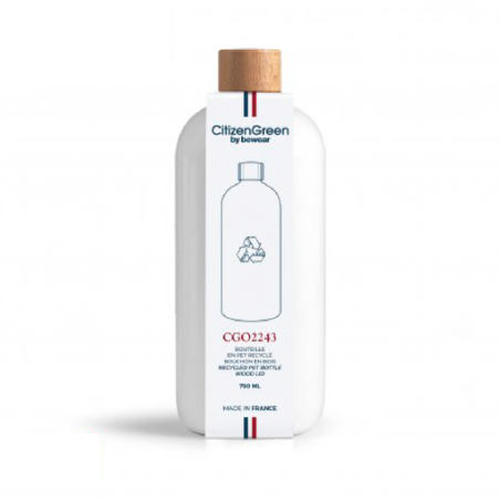 Bouteille personnalisable en plastique recyclé made in france 750ml - Bubu