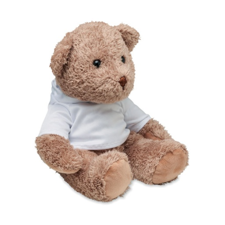 Peluche ourson personnalisable avec pull à capuche en PET