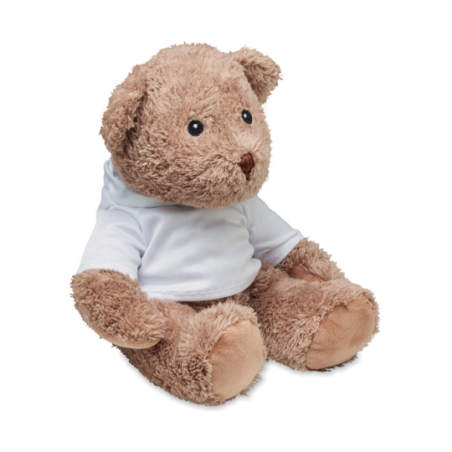 Peluche ourson personnalisable avec pull à capuche en PET