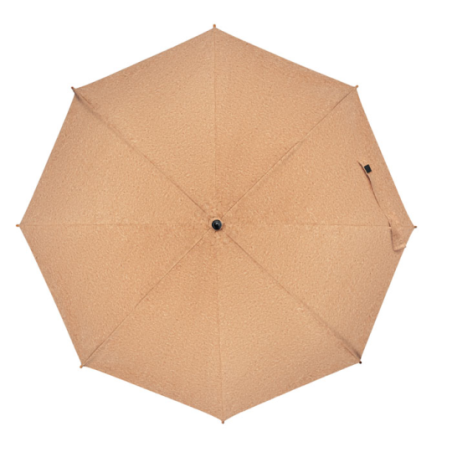 Parapluie en liège personnalisable de 25" avec manche en bambou et une poignée en bois de pin