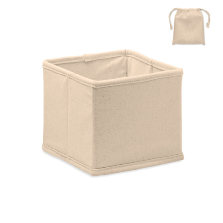 Petite boîte personnalisable de rangement en coton 220g/m2