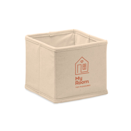 Petite boîte personnalisable de rangement en coton 220g/m2