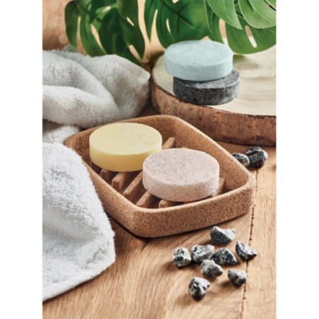 Coffret personnalisable de soin Vegan - Savon, shampooing, gommage et porte-savon