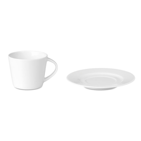 Tasse et soucoupe personnalisable en porcelaine 160ml