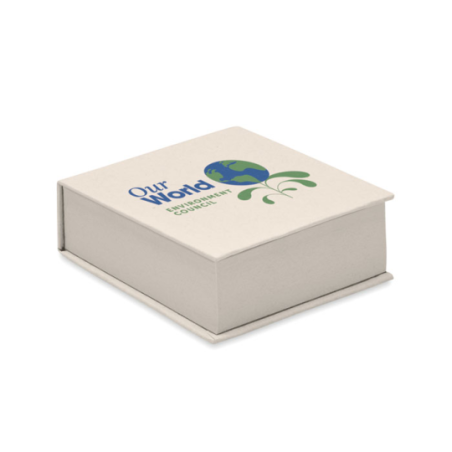 Bloc-notes personnalisable en carton de lait recyclé avec 200 feuilles