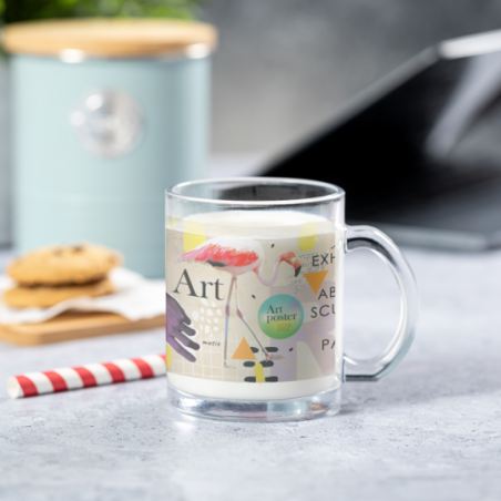 Mug en verre personnalisé 350ml - Brant