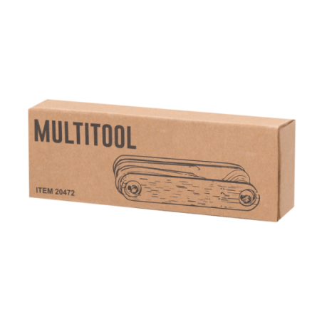 Multi Outils publicitaire en bambou et acier Ruselton