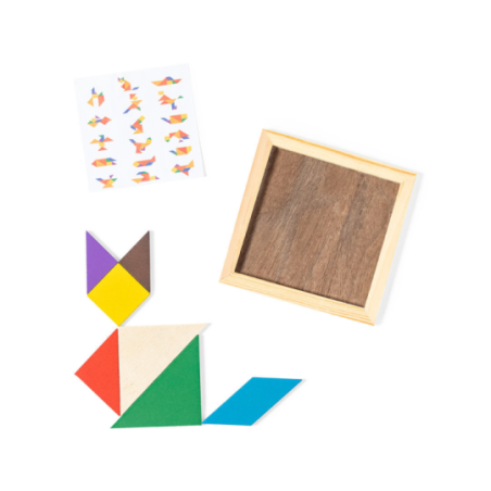 Puzzle personnalisable en bois 7 pièces Tangram