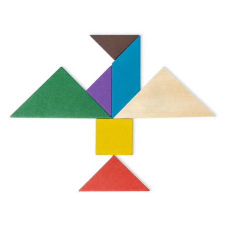 Puzzle personnalisable en bois 7 pièces Tangram