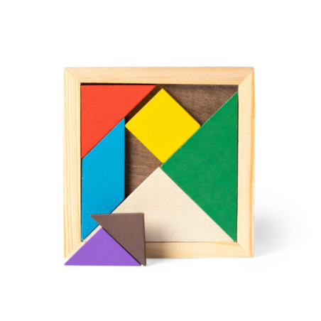 Puzzle personnalisable en bois 7 pièces Tangram