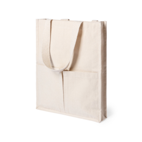 Tote bag personnalisable avec poches 100% coton 310 g/m2 Trokal