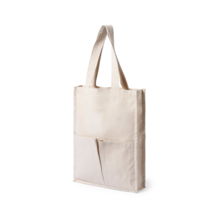 Tote bag personnalisable avec poches 100% coton 310 g/m2 Trokal