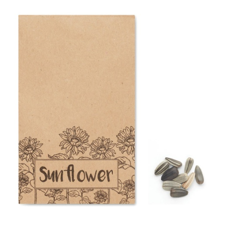 kit personnalisable avec graines de tournesol et compost