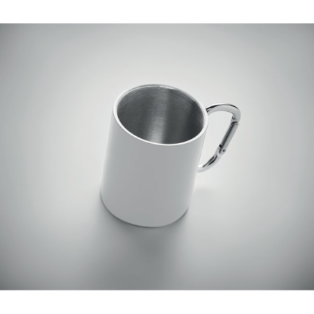 Mug mousqueton personnalisé en inox 300ml - AROM