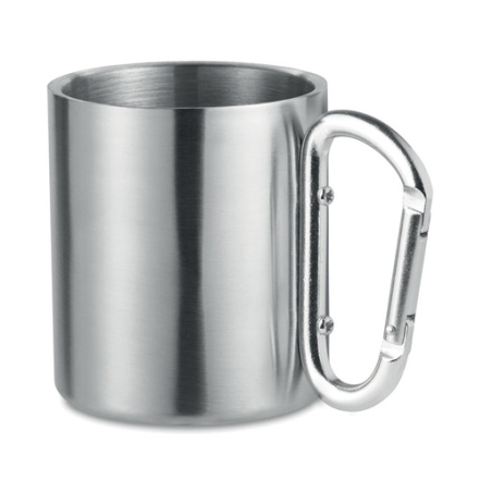 Mug mousqueton personnalisable en inox 220ml - TRUMBO