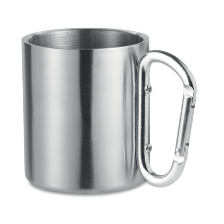 Mug mousqueton personnalisable en inox 220ml - TRUMBO