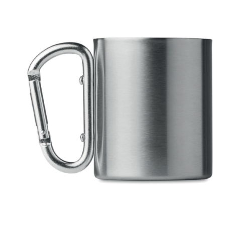 Mug mousqueton personnalisable en inox 220ml - TRUMBO