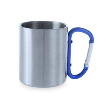 Mug mousqueton publicitaire en inox 210ml - Bastic