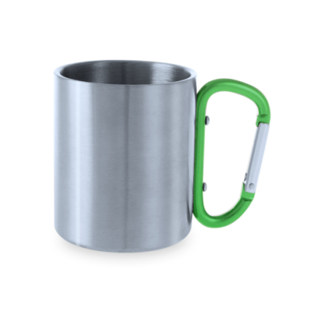 Mug mousqueton publicitaire en inox 210ml - Bastic