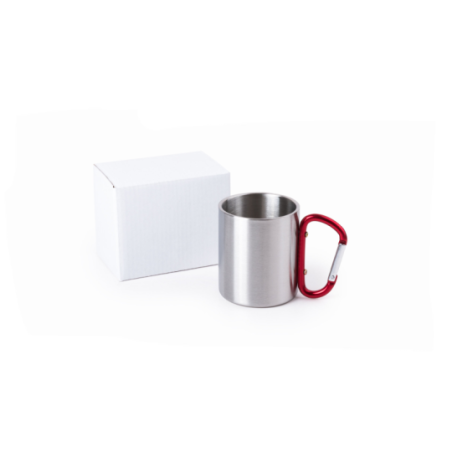 Mug mousqueton publicitaire en inox 210ml - Bastic