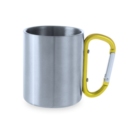 Mug mousqueton publicitaire en inox 210ml - Bastic