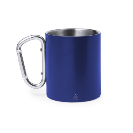 Mug mousqueton coloré personnalisé en inox 300ml - Lecrer