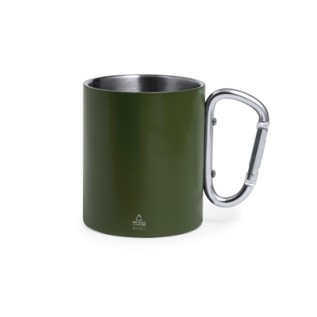 Mug mousqueton coloré personnalisé en inox 300ml - Lecrer