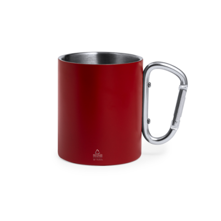 Mug mousqueton coloré personnalisé en inox 300ml - Lecrer