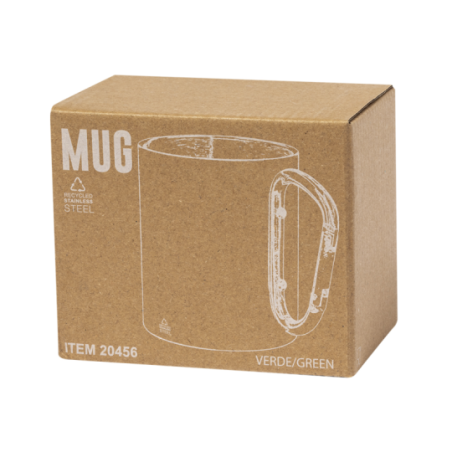 Mug mousqueton coloré personnalisé en inox 300ml - Lecrer