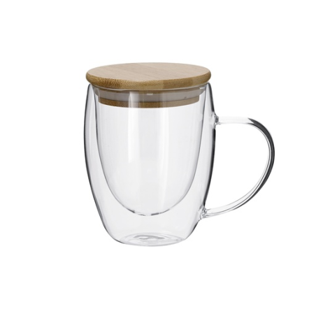 Mug en verre isotherme personnalisable 300ml - Helmar