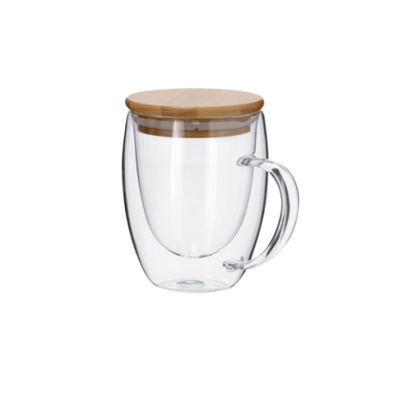 Mug en verre isotherme personnalisable 300ml - Helmar