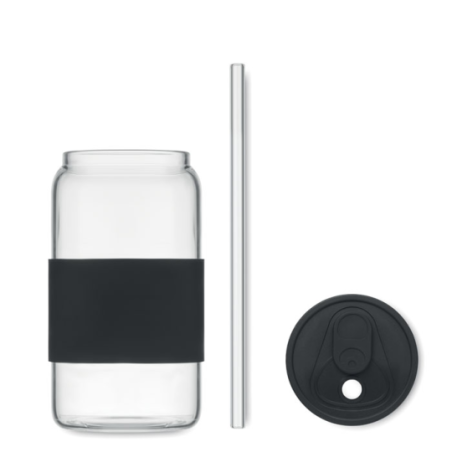 Tumbler personnalisé et sa paille en verre 550ml - SLURP