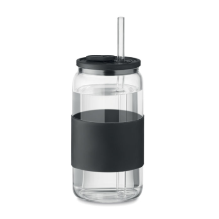 Tumbler personnalisé et sa paille en verre 550ml - SLURP